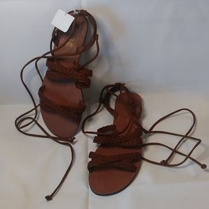 Drash Gladiator Brown Sandals
